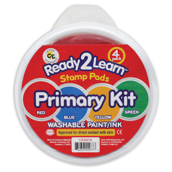 Center Enterprises Ready2Learn™ Jumbo Circular Washable Pads, Primary Kit 6616